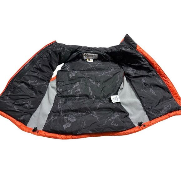 Columbia Titanium Tech Down & Feather Puffer Full Zip Orange Vest Medium - Picture 11 of 14